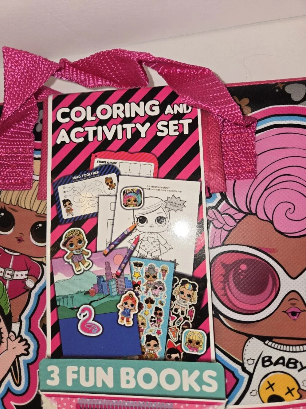 L.O.L. Surprise! Coloring Activity Set - Pink & Black NEW